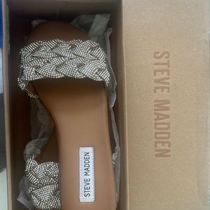 Steve Madden rhinestone slides